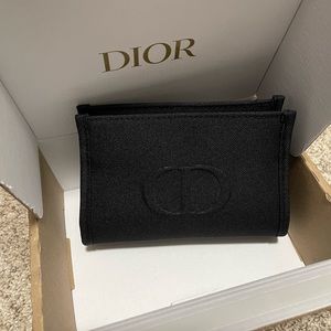 NEW Dior black cosmetic bag
